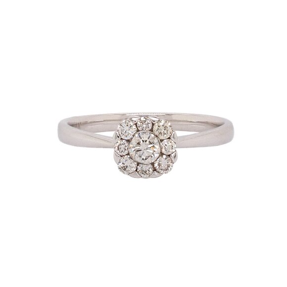 Natural Diamonds Ring in 14K Solid Gold | Engagement Ring | Fine Jewelry - Picture 1 of 9